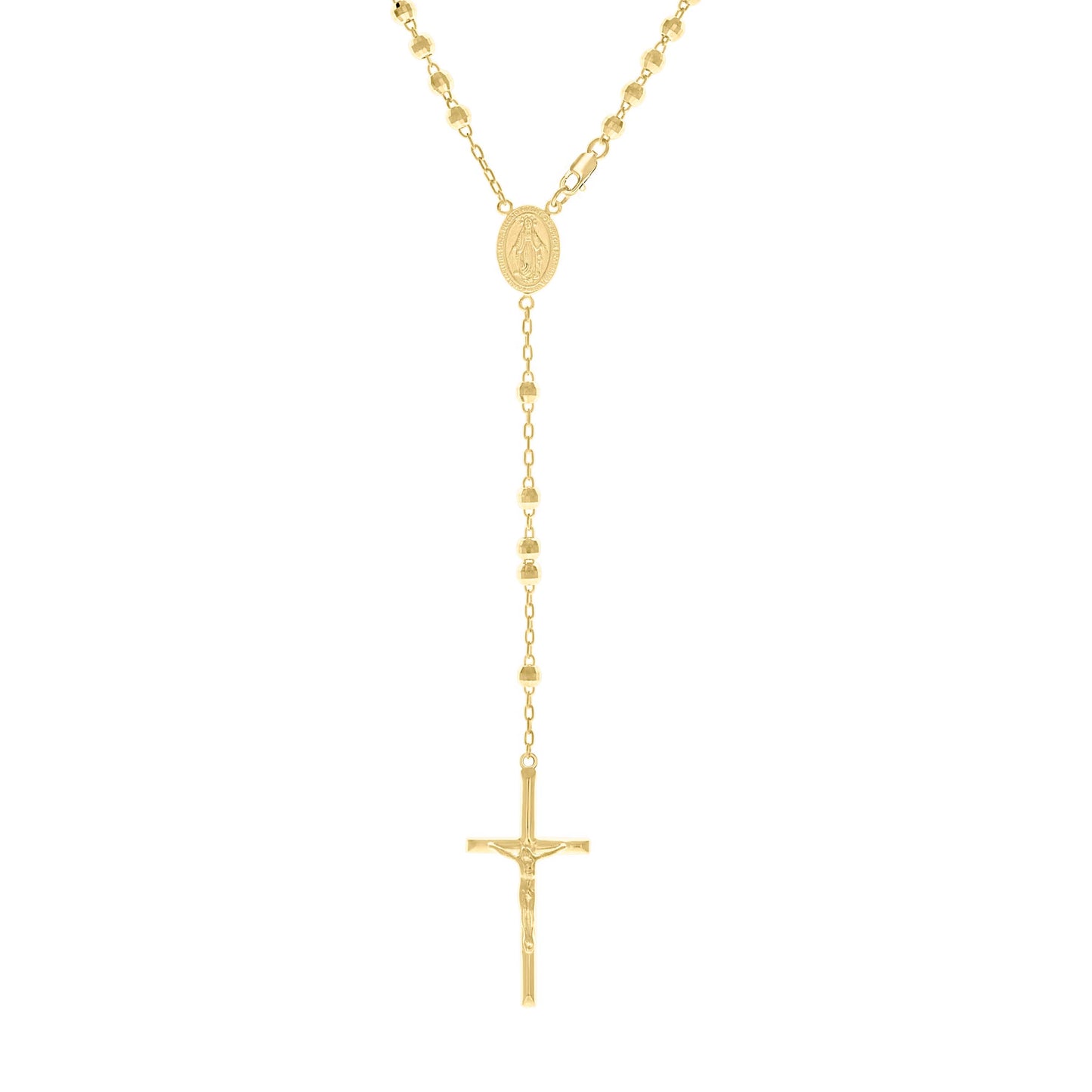925 Sterling Silver Rosary 4mm