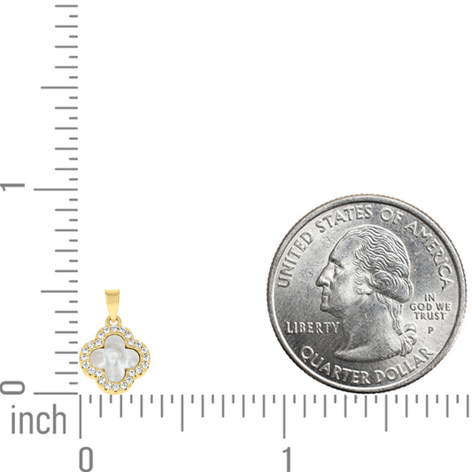 925 Sterling Silver Cz Pendant 13mm