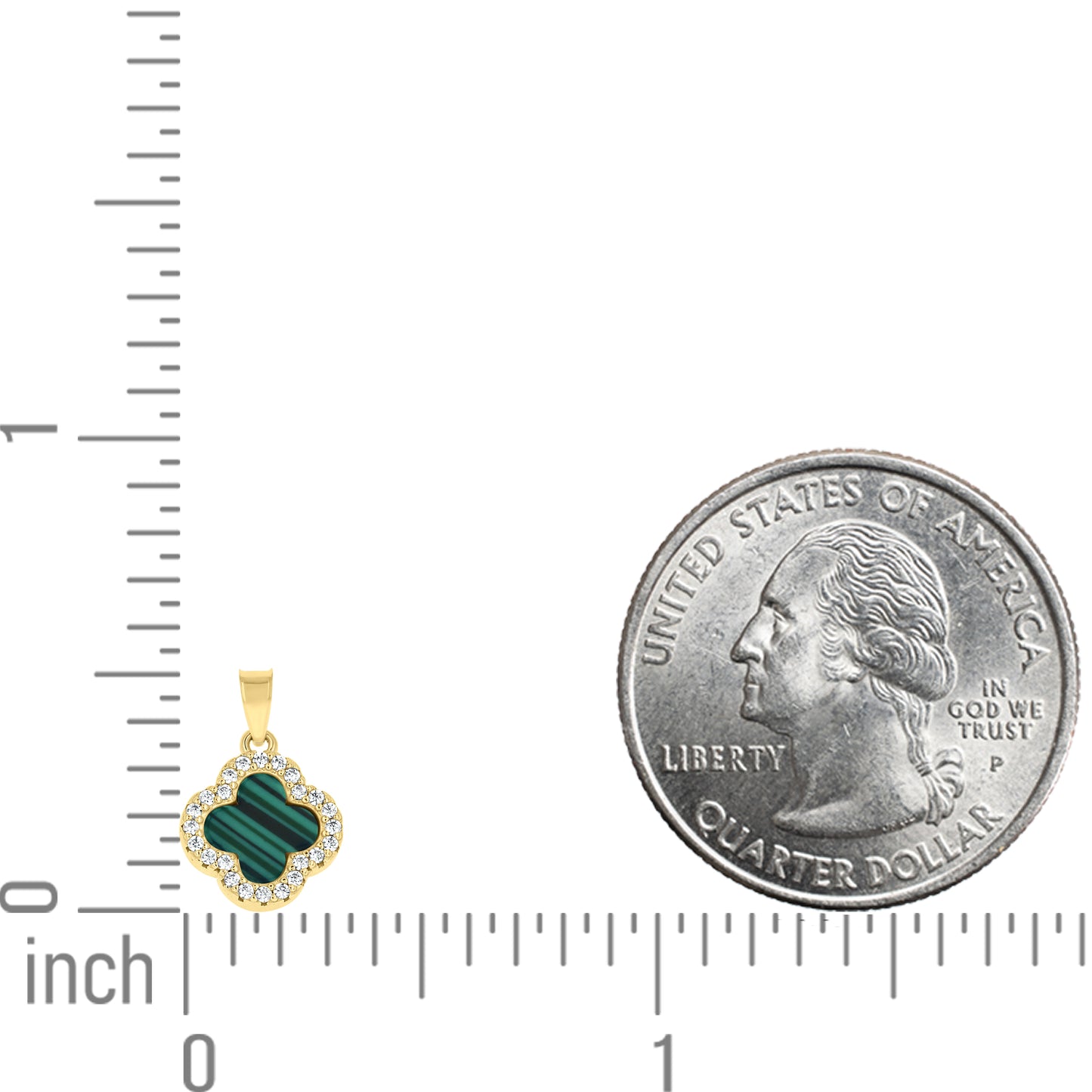 925 Sterling Silver Cz Pendant 13mm