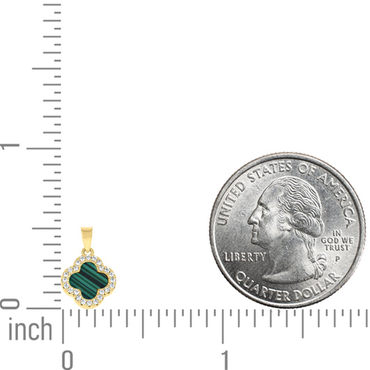 925 Sterling Silver Cz Pendant 13mm