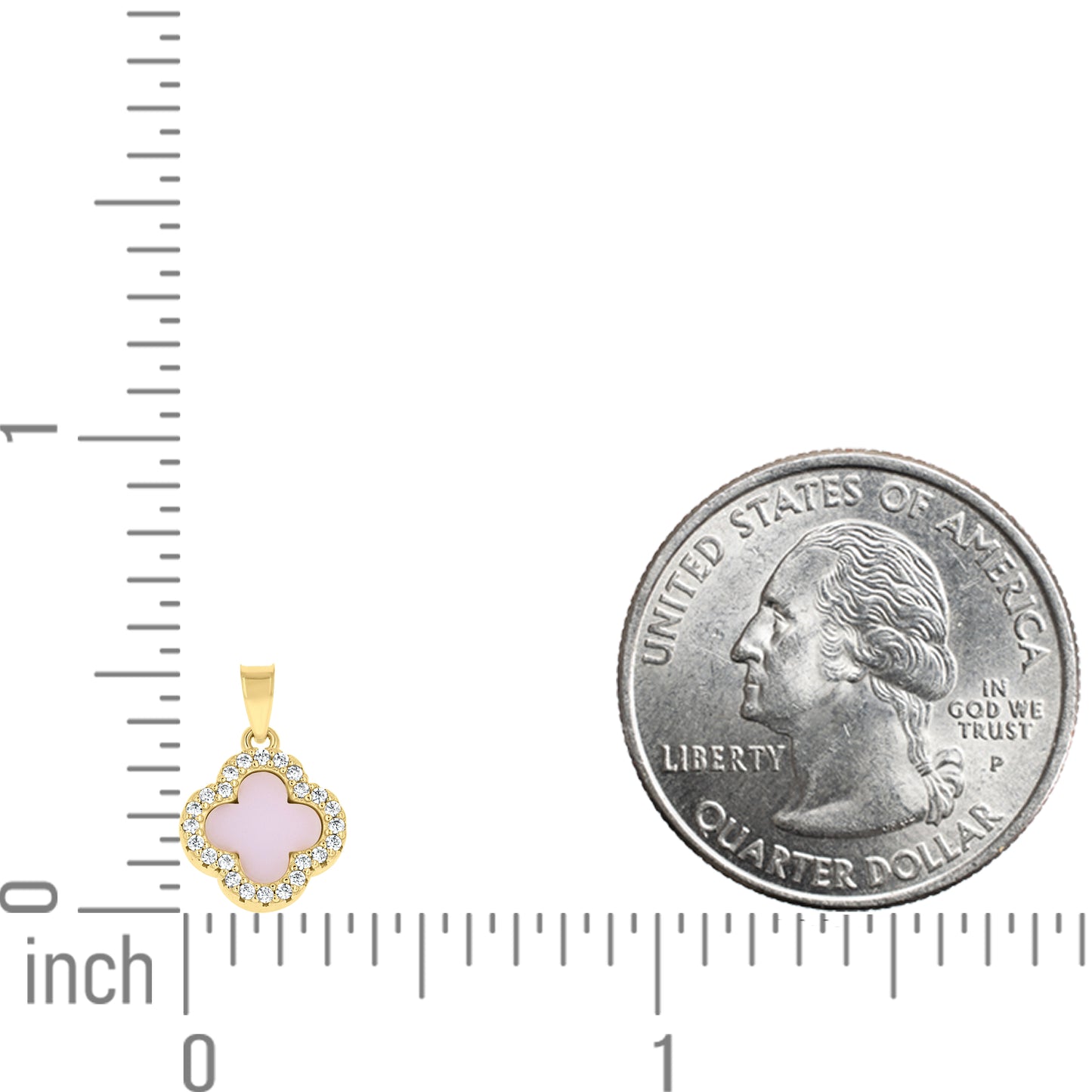 925 Sterling Silver Cz Pendant 13mm