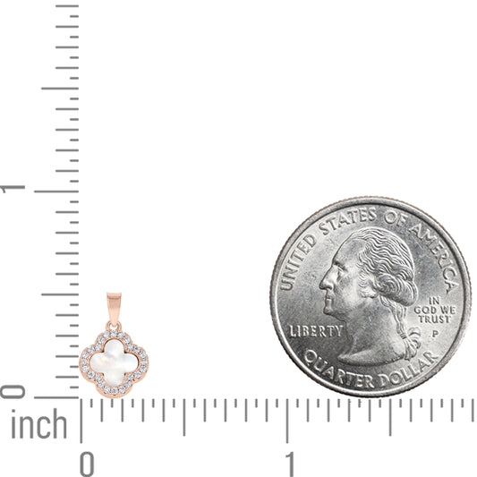 925 Sterling Silver Cz Pendant 13mm