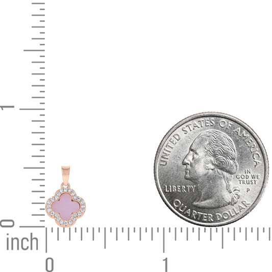 925 Sterling Silver Cz Pendant 13mm