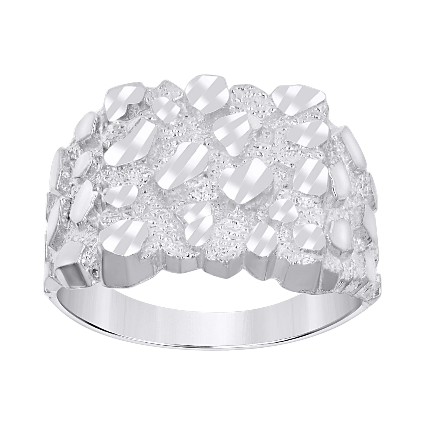 925 Sterling Silver Nugget Ring-S10