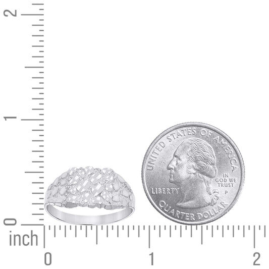 925 Sterling Silver Nugget Ring-S11