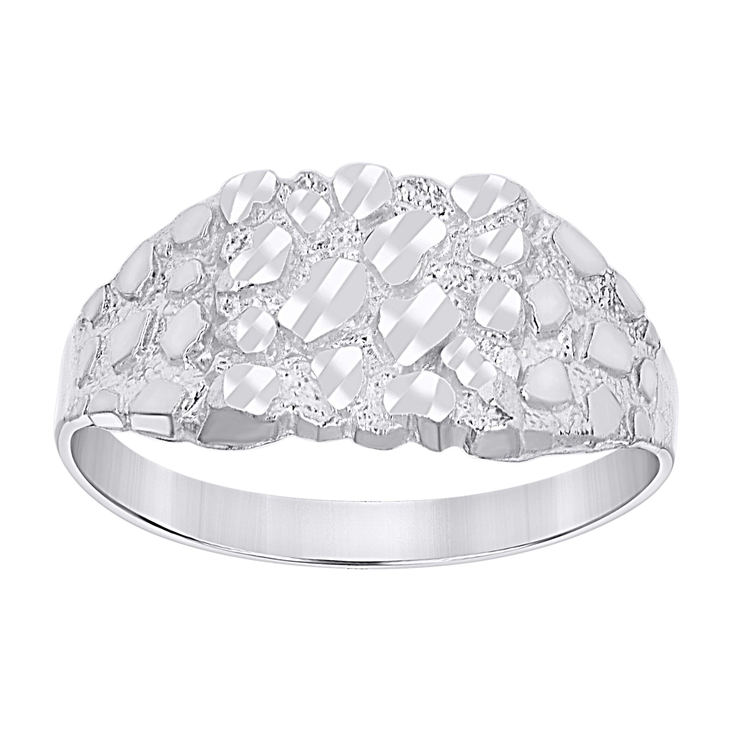 925 Sterling Silver Nugget Ring-S11