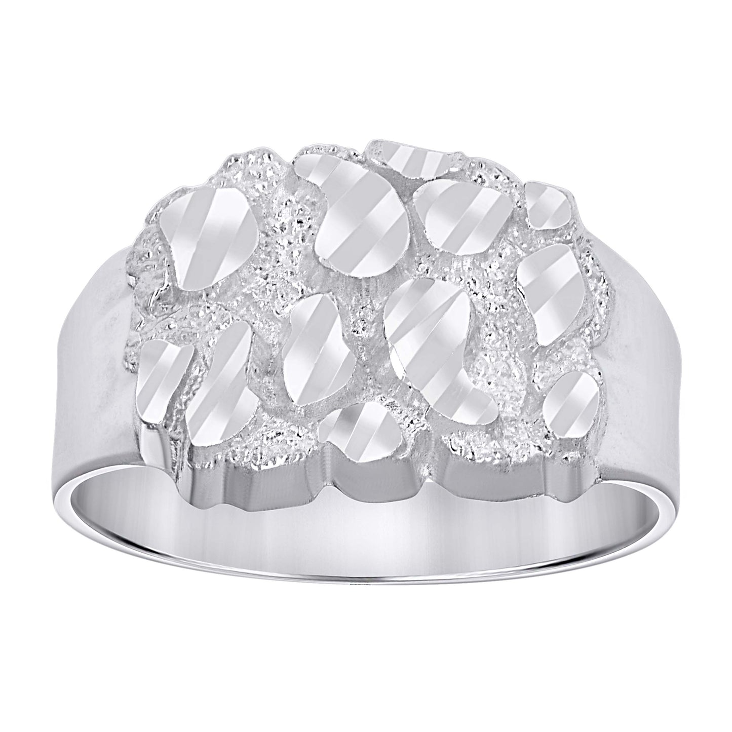 925 Sterling Silver Nugget Ring-S11