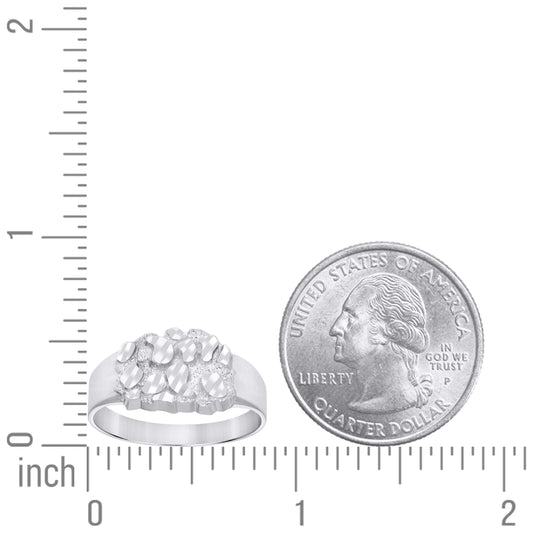 925 Sterling Silver Nugget Ring-S11