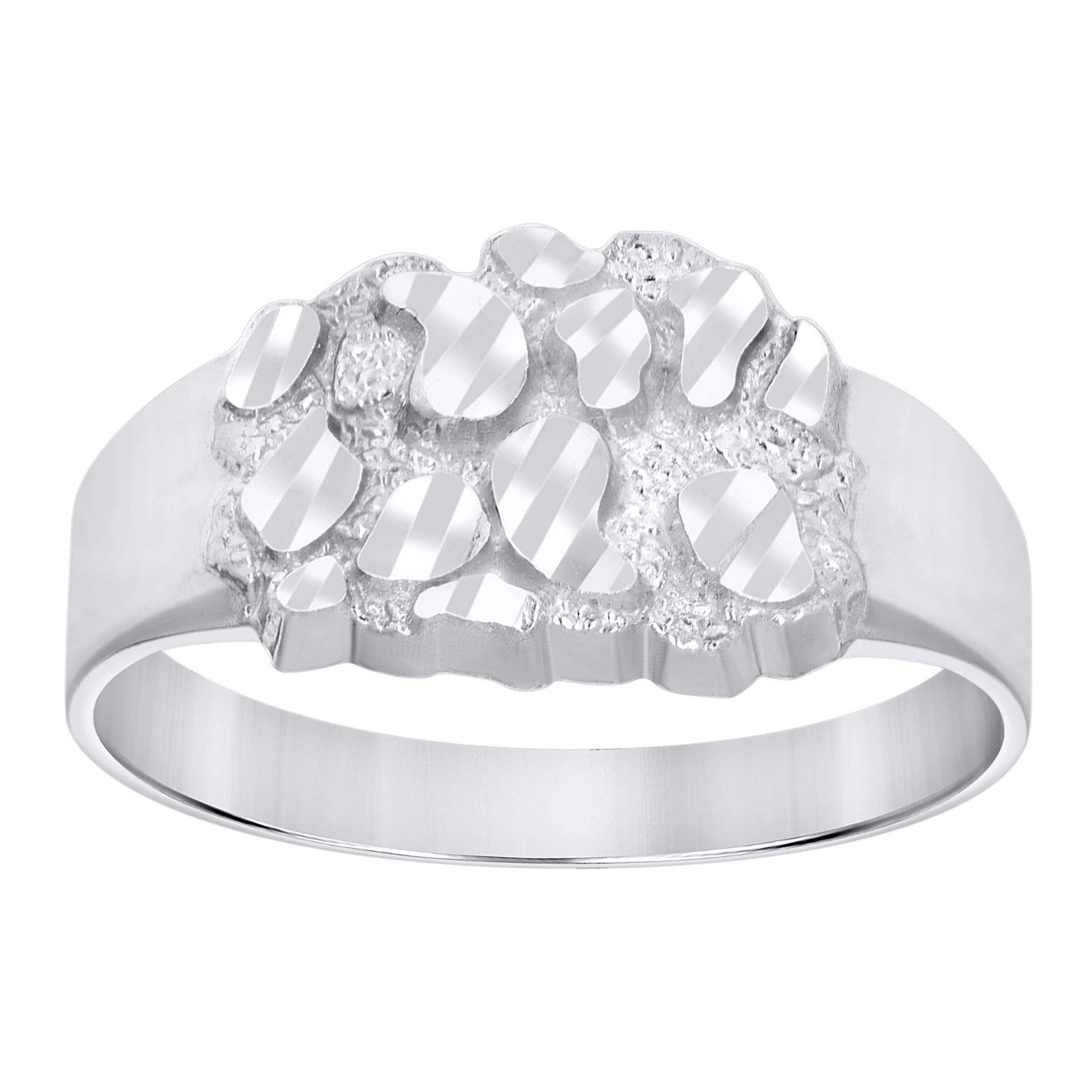 925 Sterling Silver Nugget Ring-S11