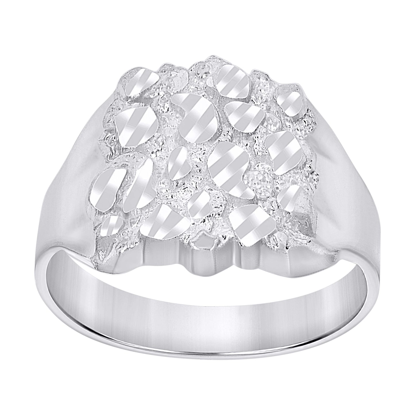 925 Sterling Silver Nugget Ring-S11