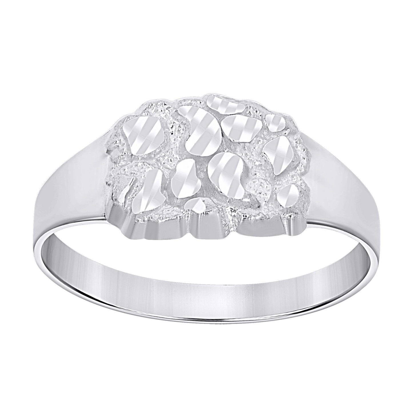 925 Sterling Silver Nugget Ring-S11