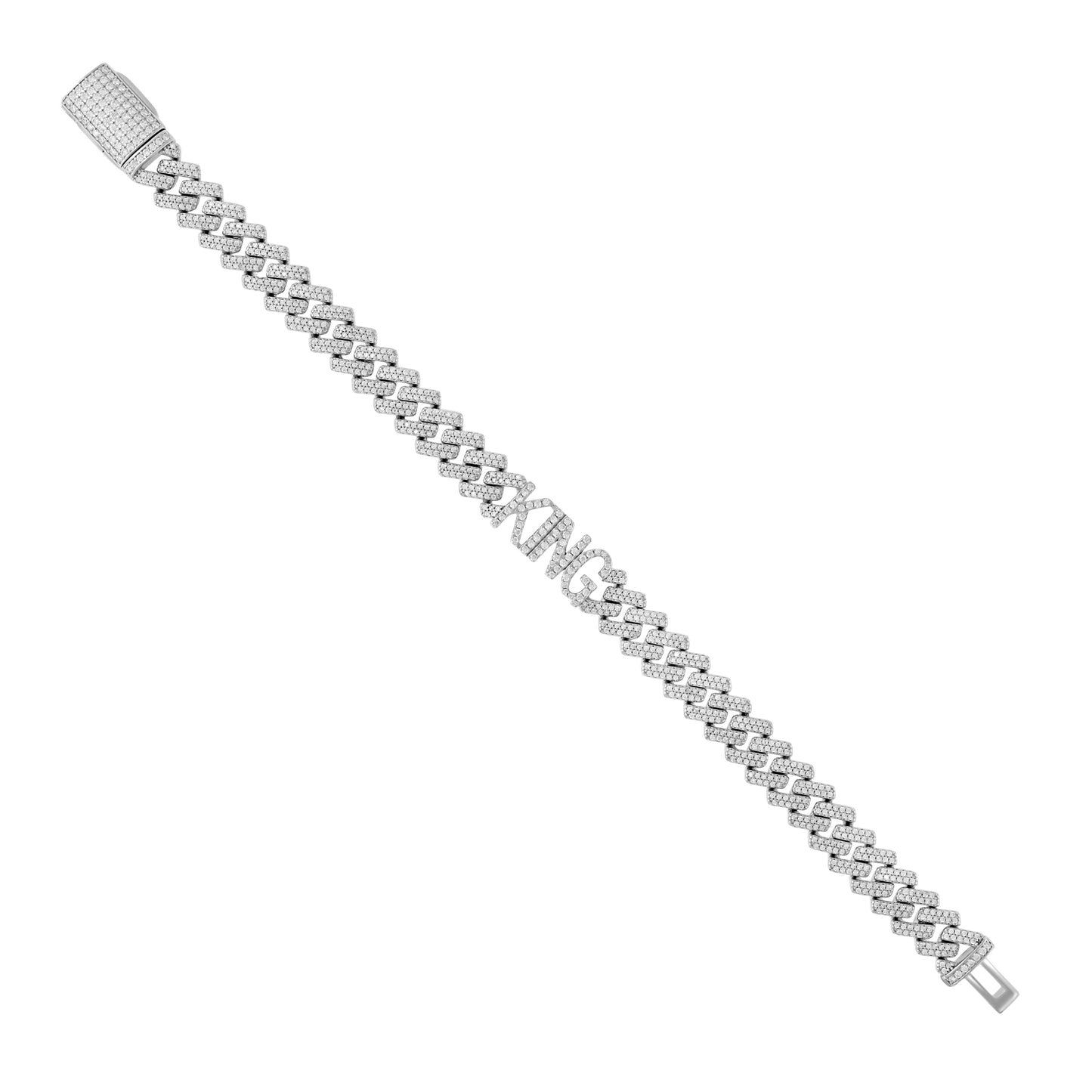 925 Sterling Silver Moissanite Chain 10mm