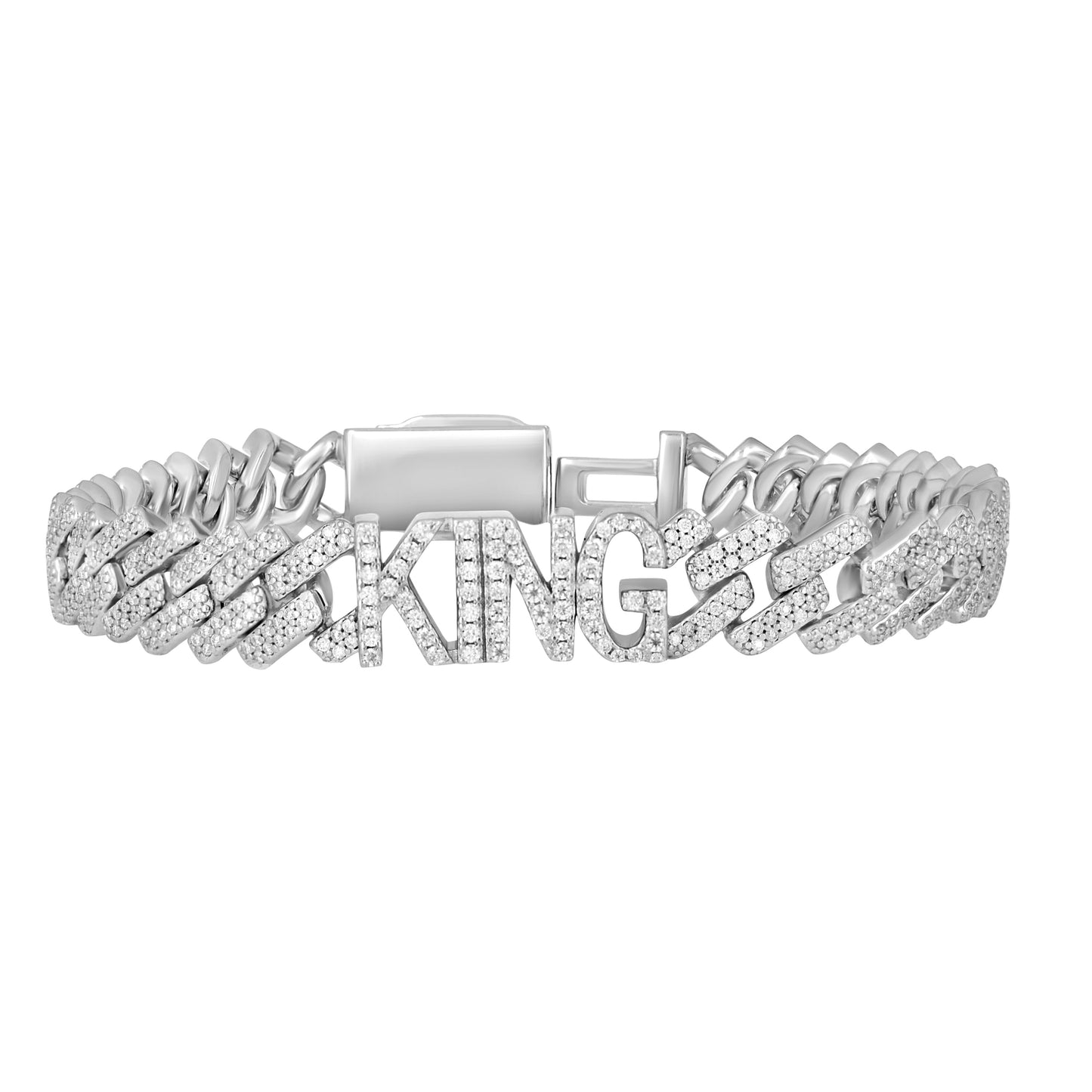 925 Sterling Silver Moissanite Chain 10mm