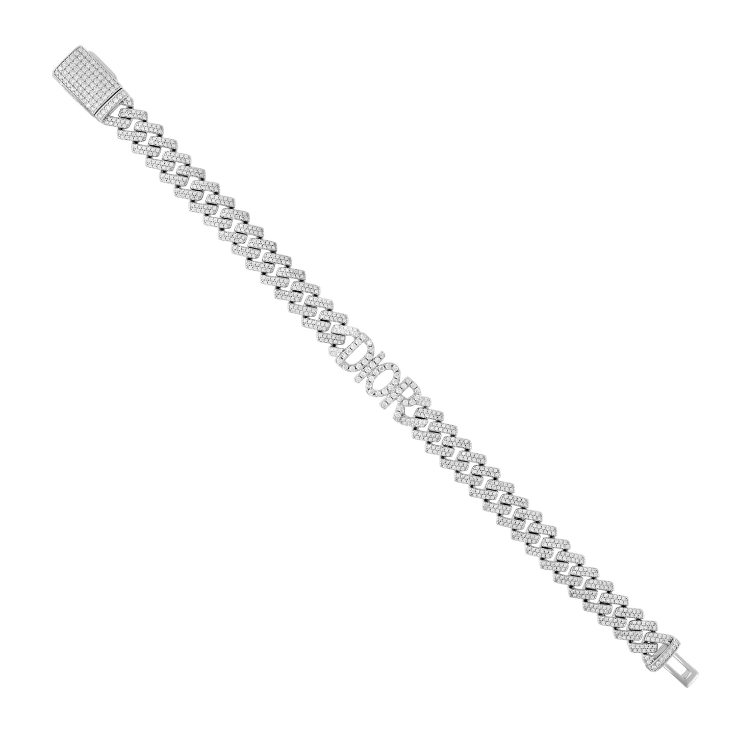 925 Sterling Silver Moissanite Chain 10mm