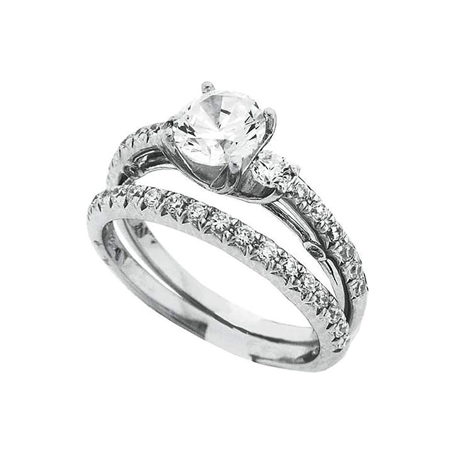 925 Sterling Silver Cz Rings S6