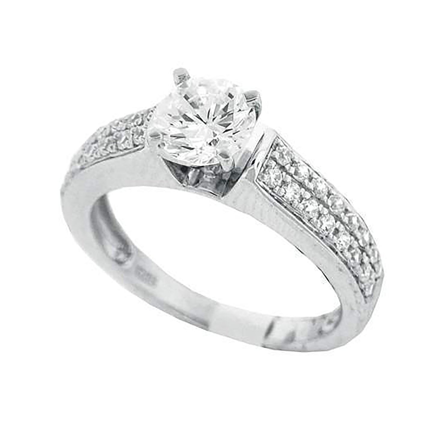 925 Sterling Silver Cz Ring S6