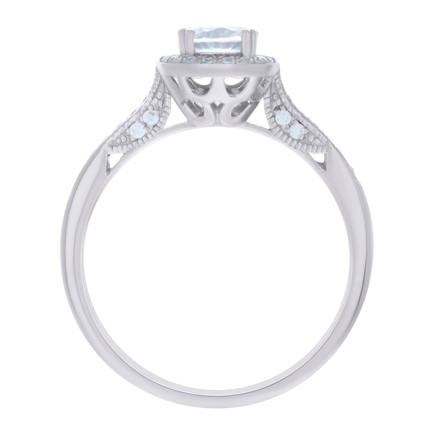 925 Sterling Silver Cz Ring S6
