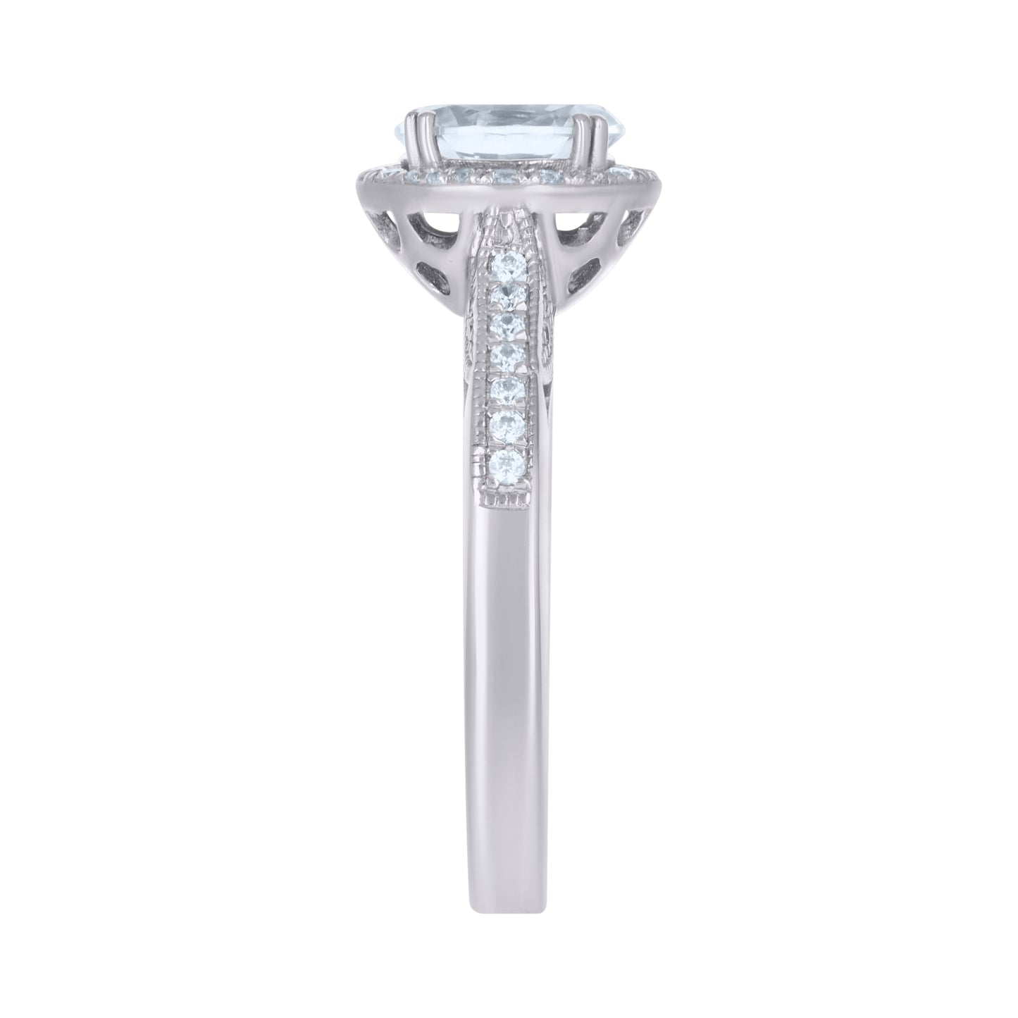 925 Sterling Silver Cz Ring S6