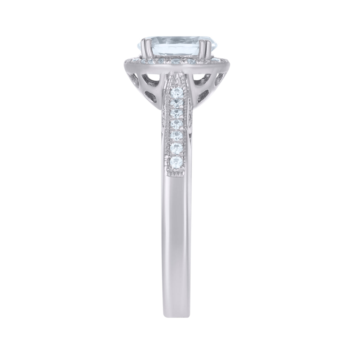 925 Sterling Silver Cz Ring S6