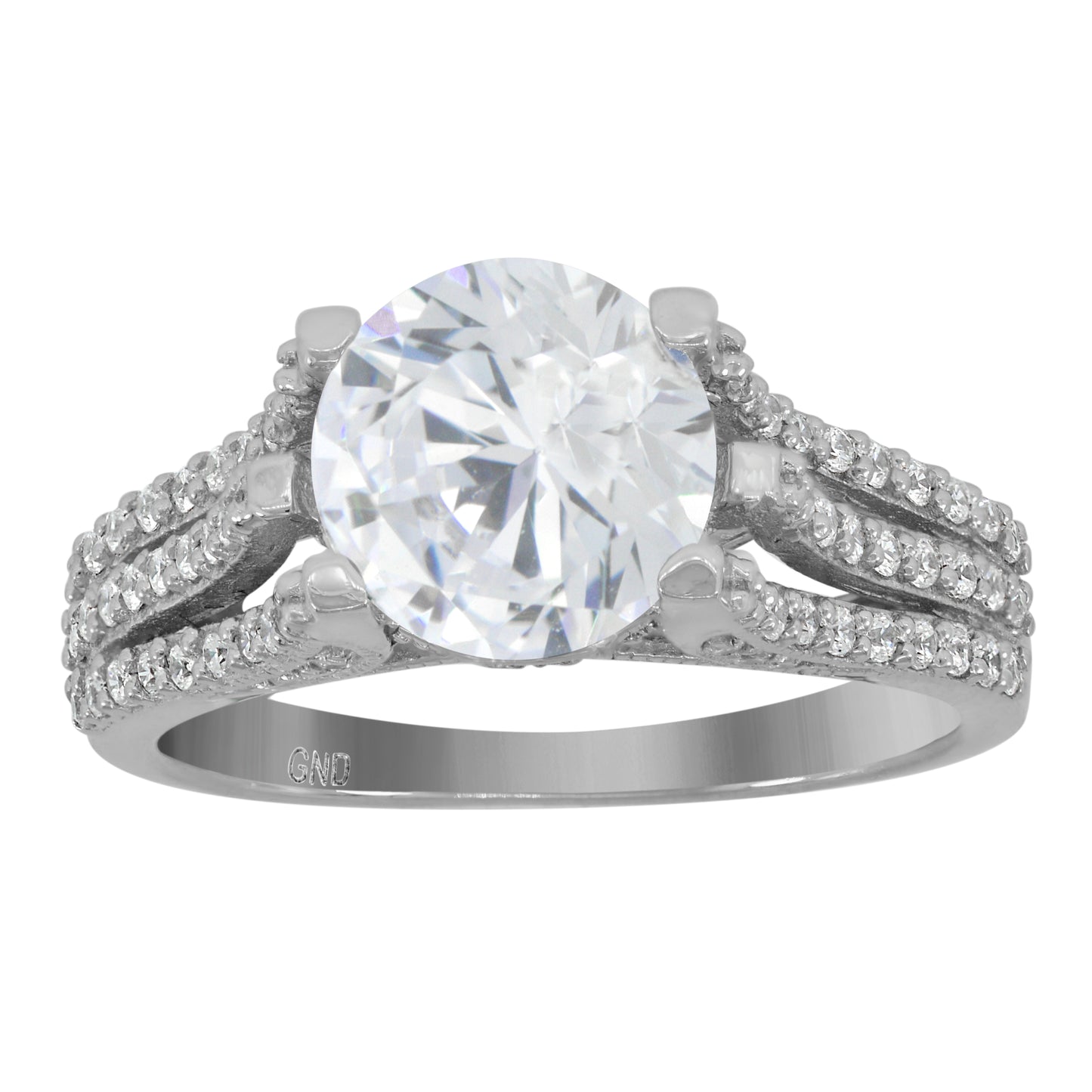 925 Sterling Silver Cz Rings S6