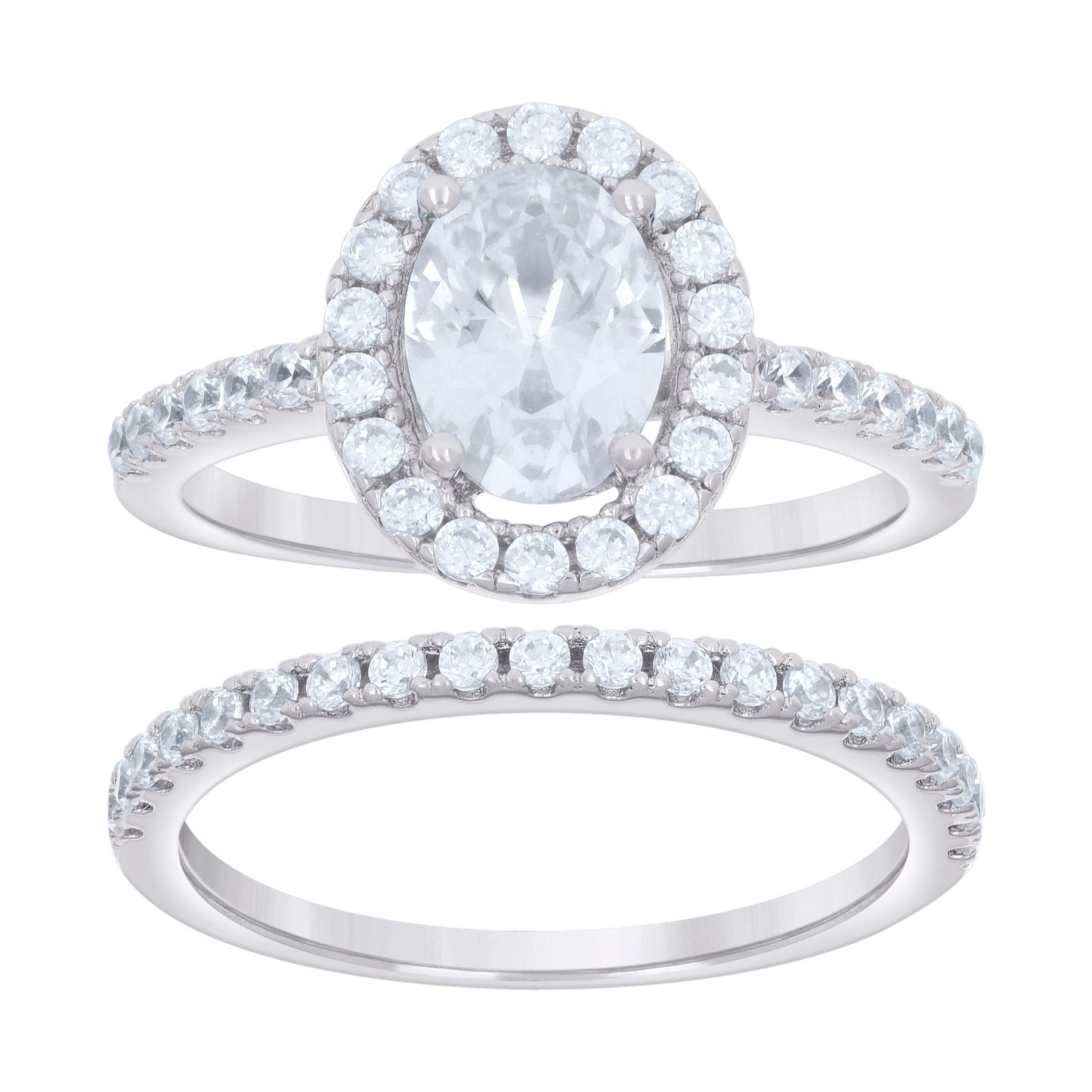 925 Sterling Silver Cz Ring S6