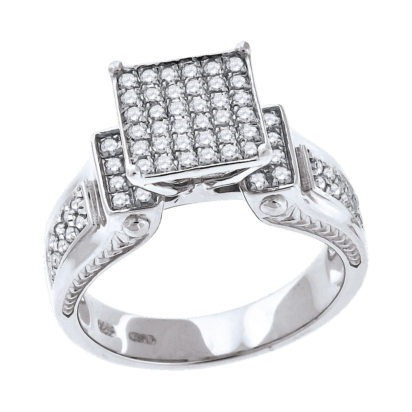 925 Sterling Silver Cz Ring S6
