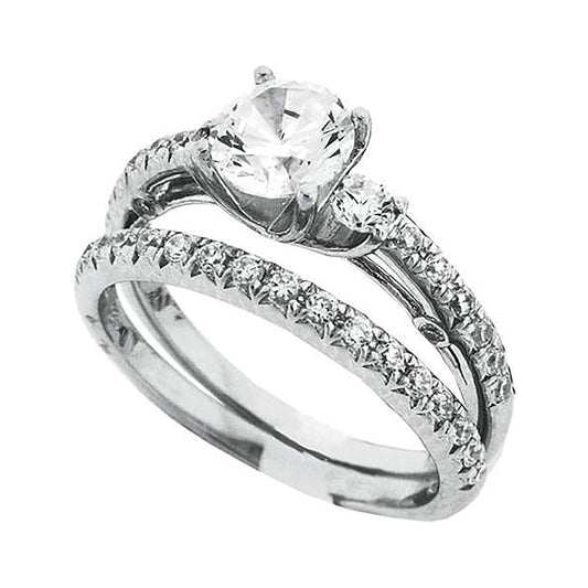925 Sterling Silver Cz Rings S6
