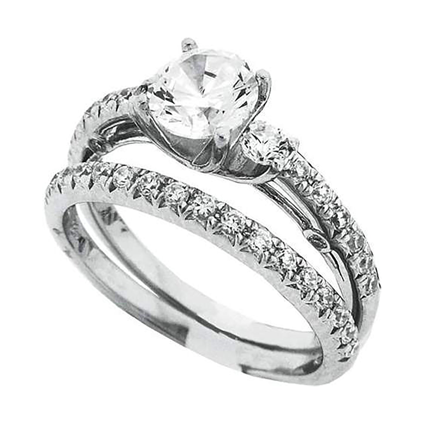 925 Sterling Silver Cz Rings S6