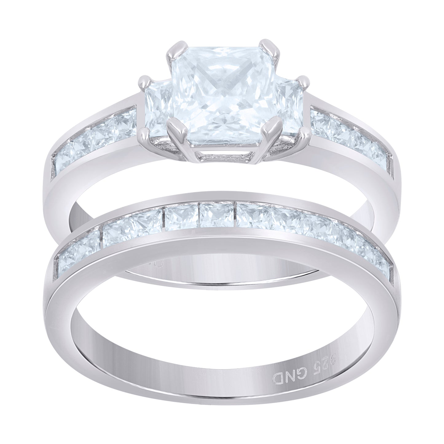 925 Sterling Silver Cz Ring S6