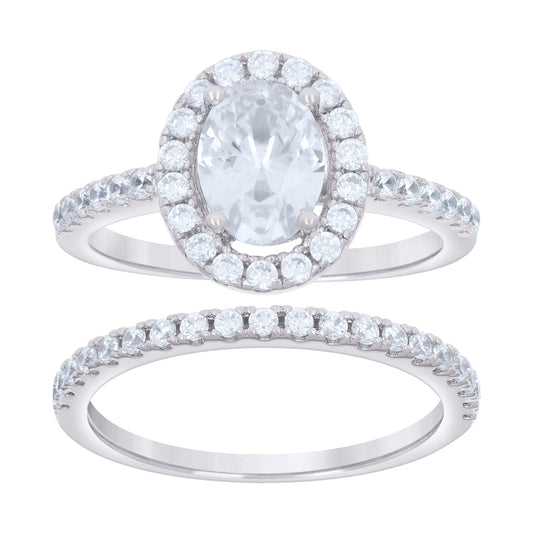 925 Sterling Silver Cz Ring S6