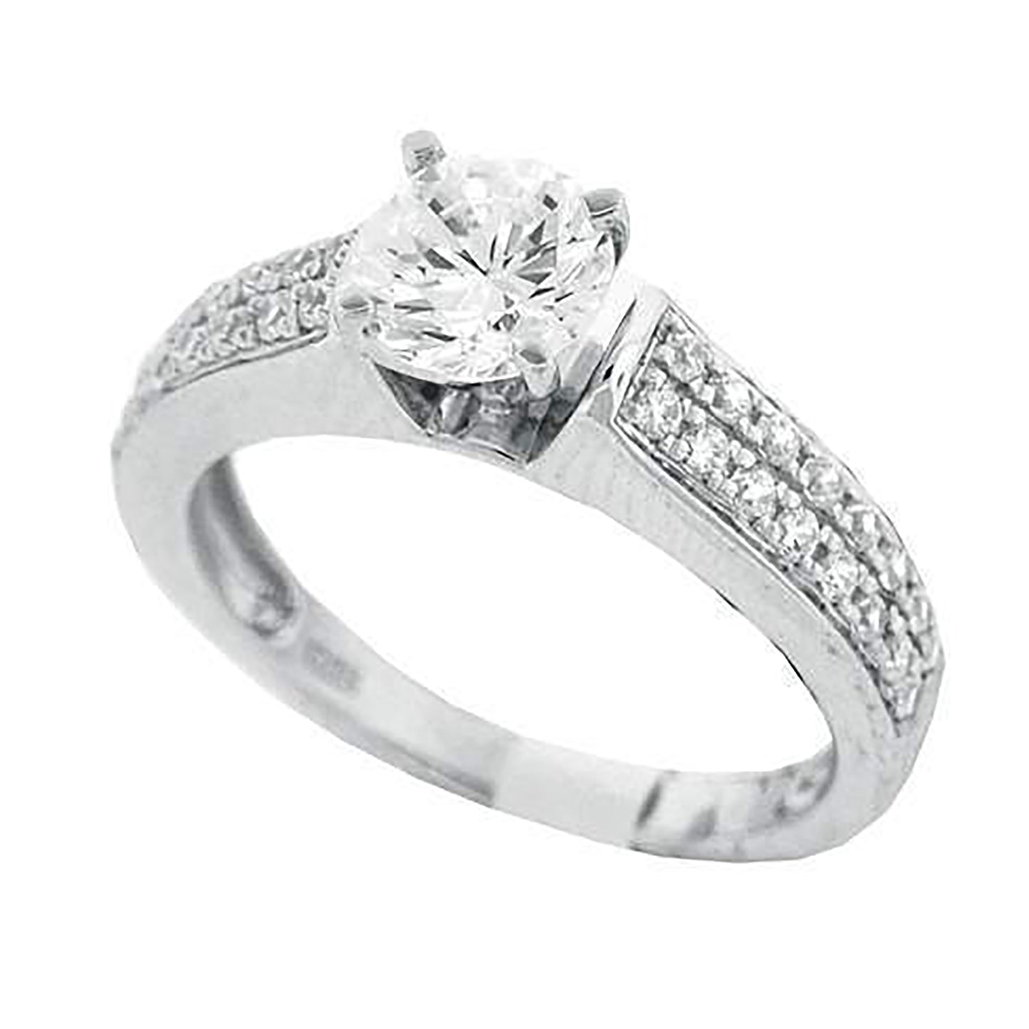 925 Sterling Silver Cz Ring S6