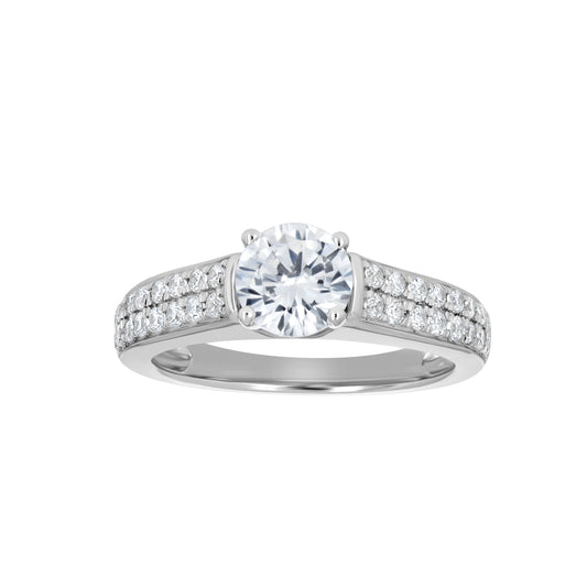 925 Sterling Silver Cz Ring S6