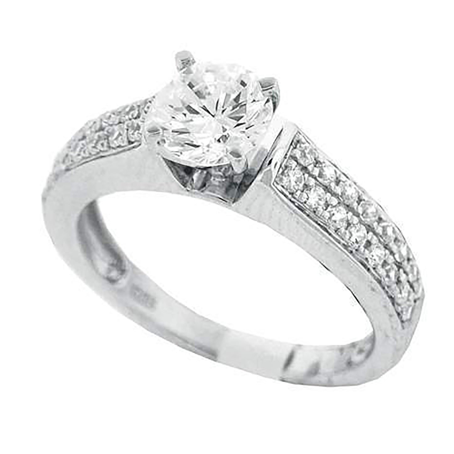 925 Sterling Silver Cz Ring S6