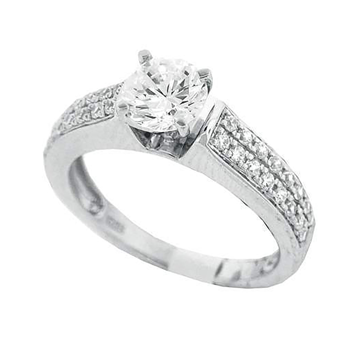 925 Sterling Silver Cz Ring S6