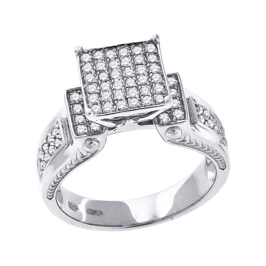 925 Sterling Silver Cz Ring S6