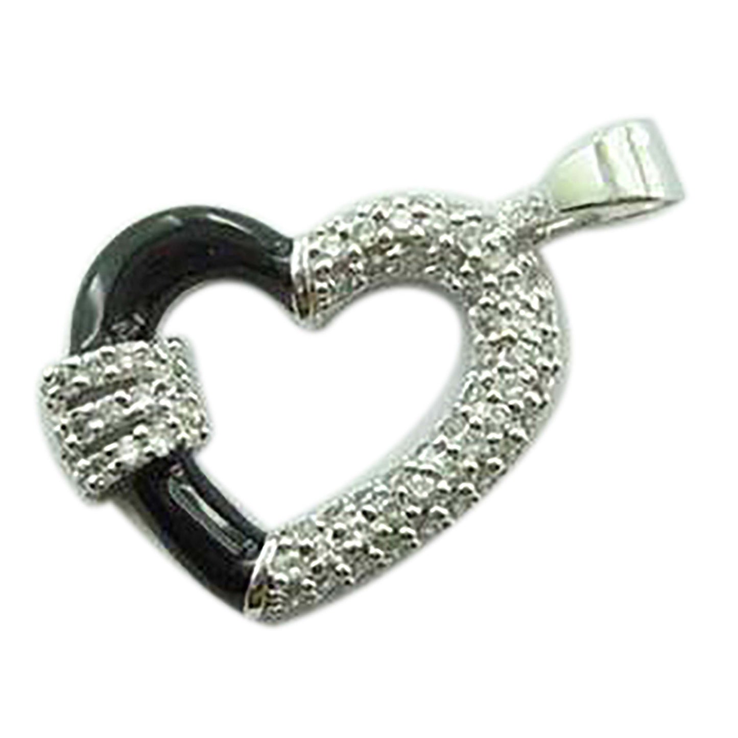 925 Cz-Heart Pendant