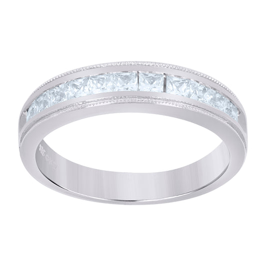 925 Sterling Silver Cz Ring S7