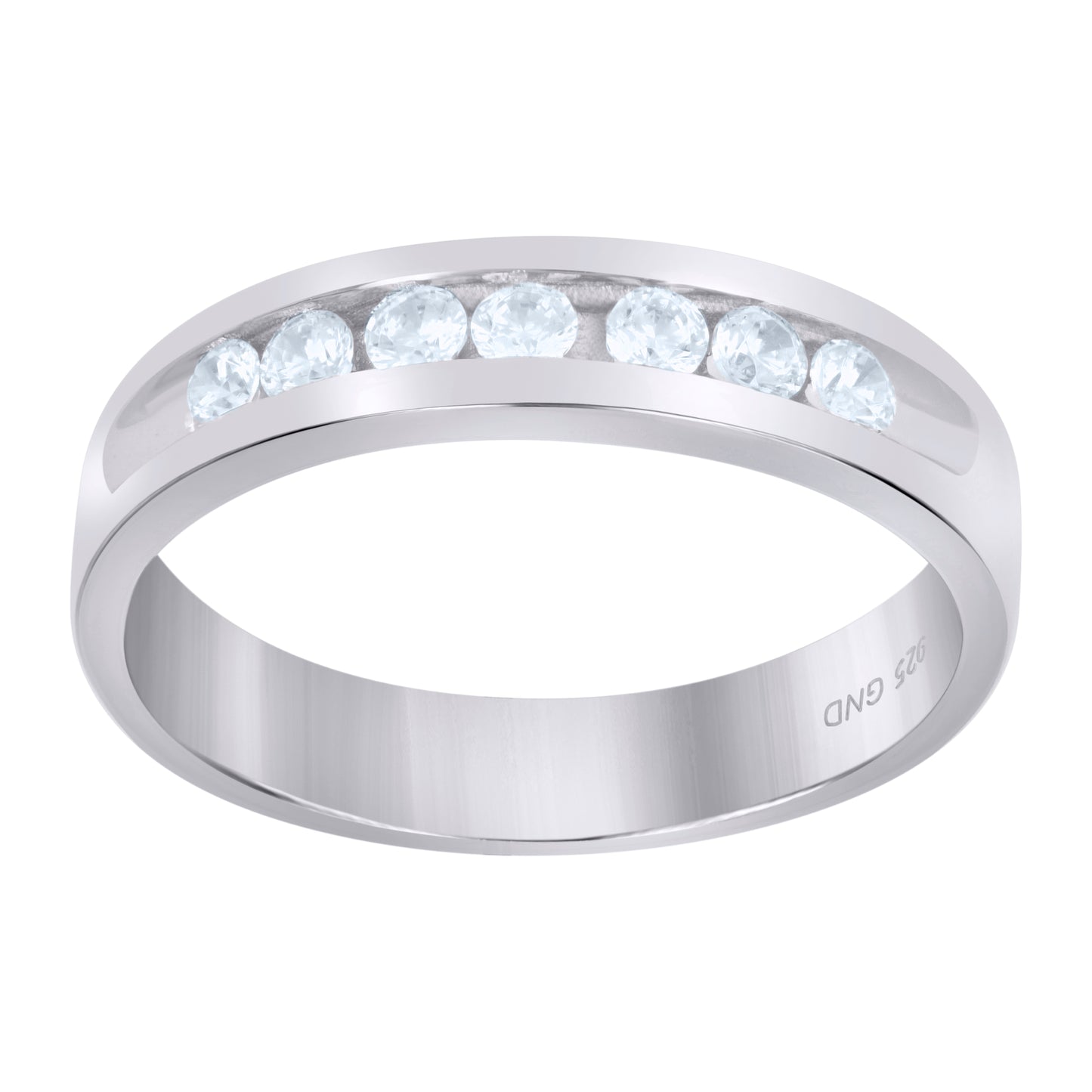 925 Sterling Silver Cz Ring S6