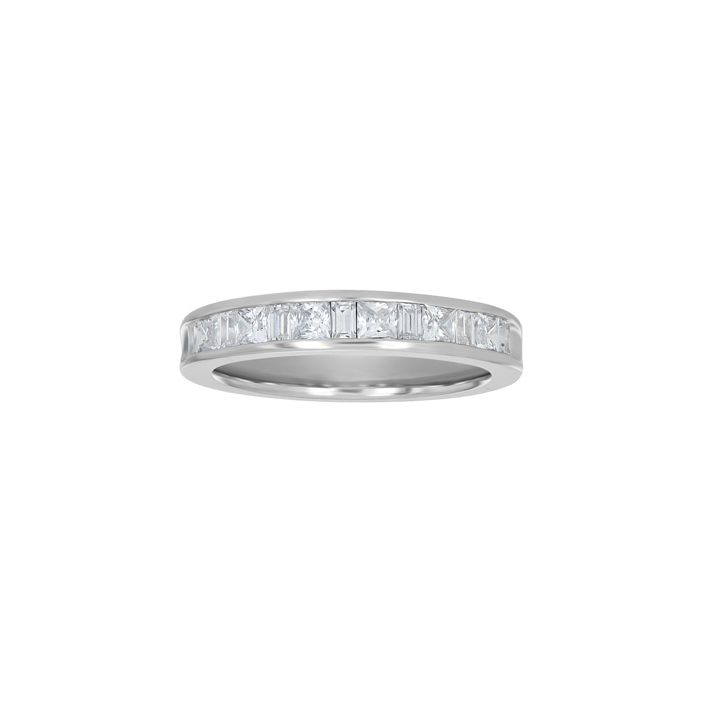 925 Sterling Silver Cz Ring S6
