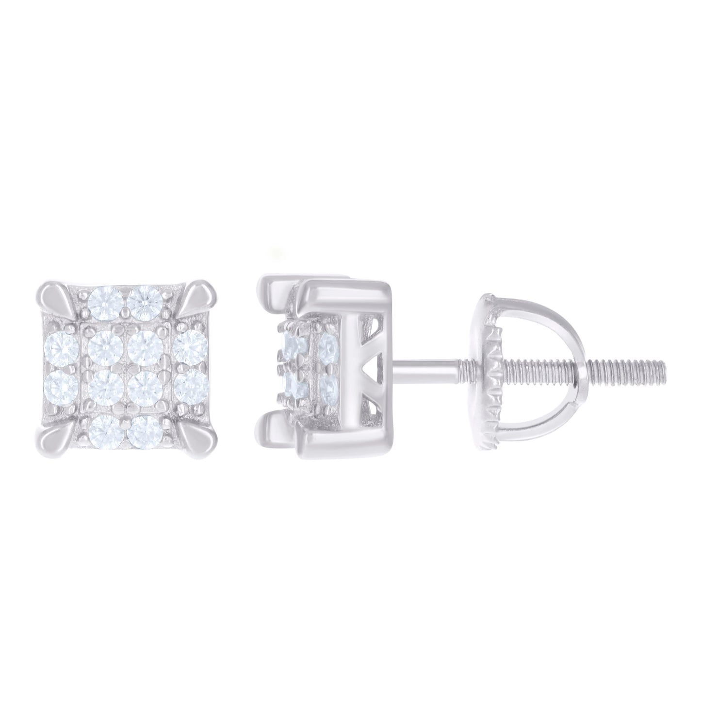 925 Sterling Silver Cz Earrings