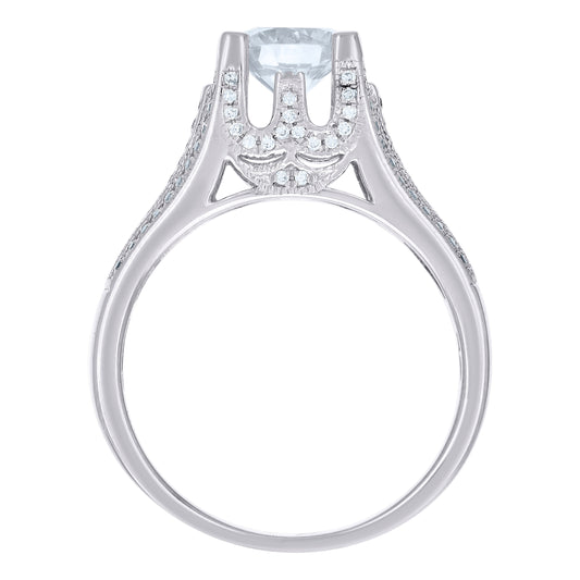 925 Sterling Silver Cz Rings S7