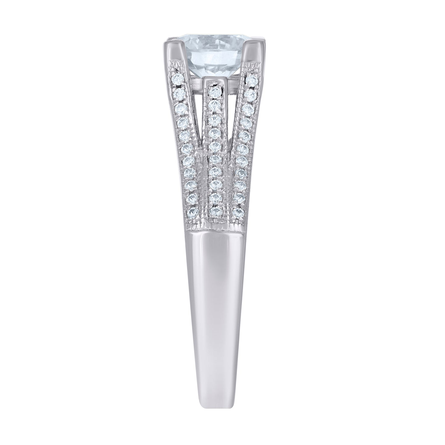 925 Sterling Silver Cz Rings S7