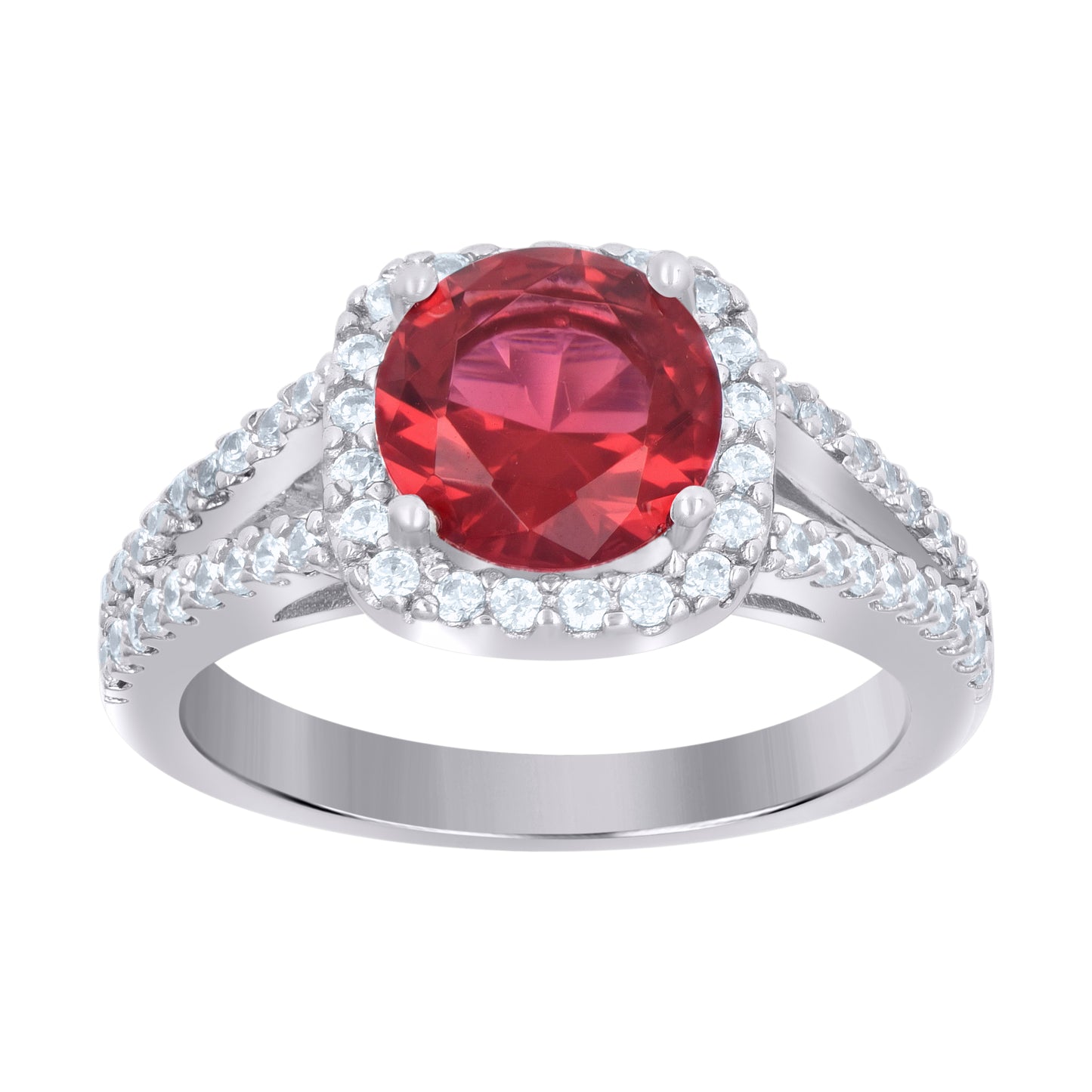 925 Sterling Silver Cz Ring Sz6