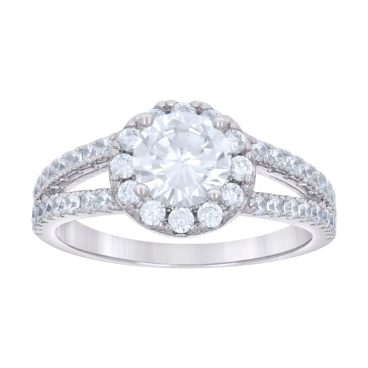 925 Sterling Silver Cz Ring S5