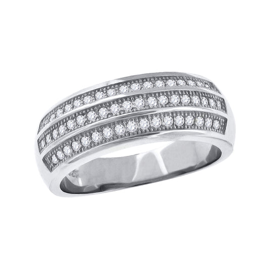 925 Micro-Pave Ring--Sz7