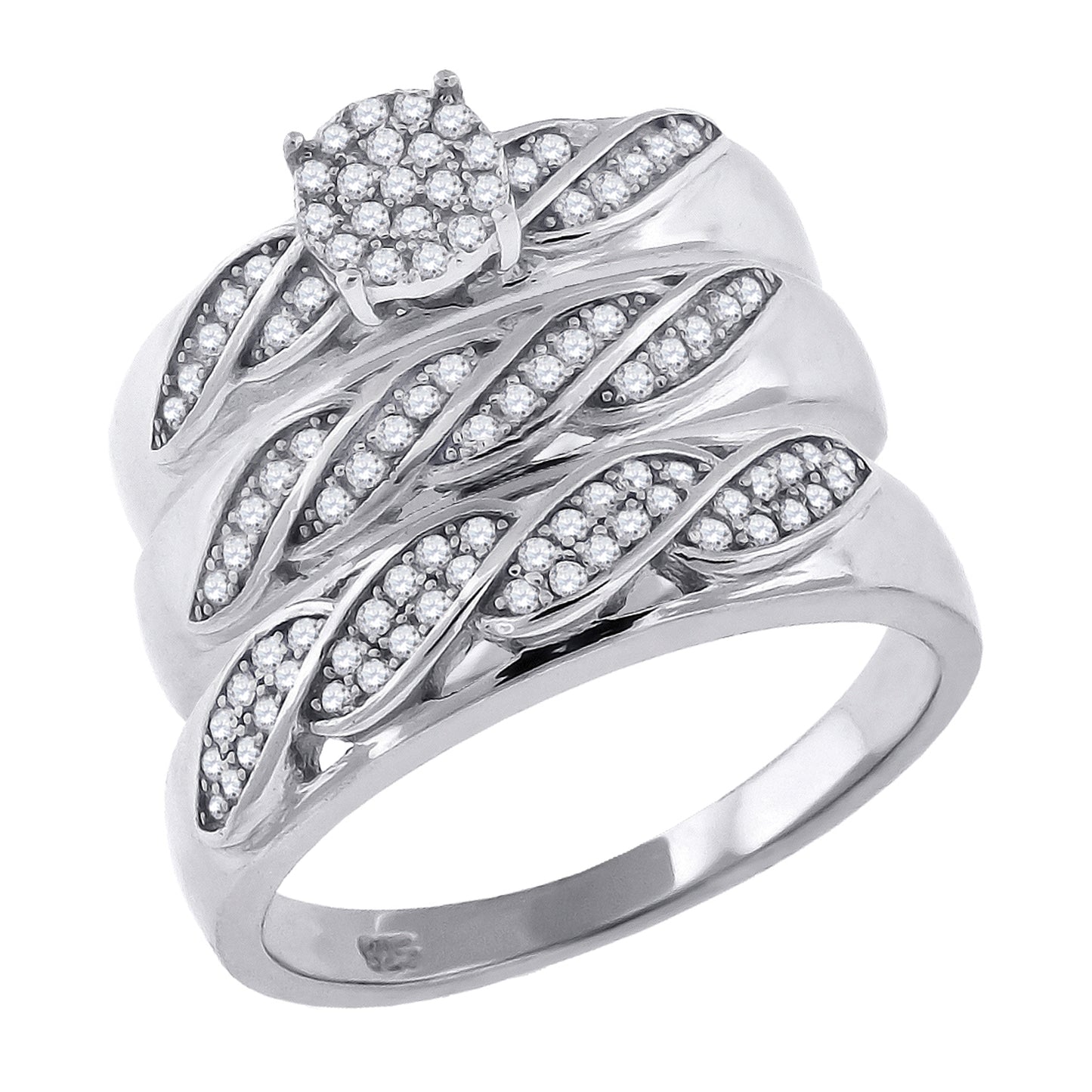 925 Sterling Silver Cz Ring S6