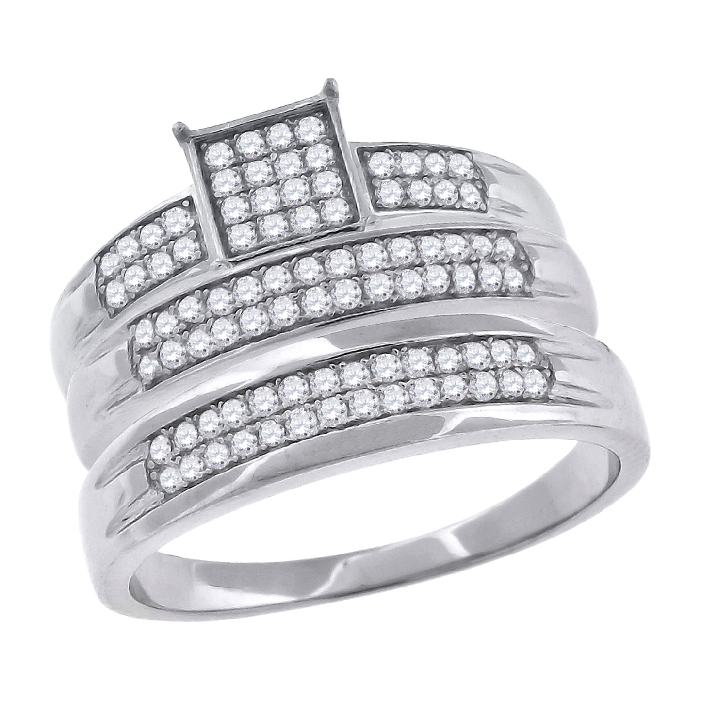 925 Sterling Silver Cz Ring S6