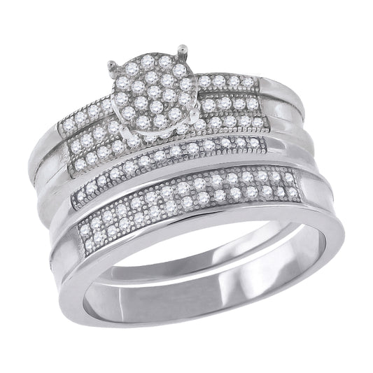 925 Sterling Silver Cz Ring S6