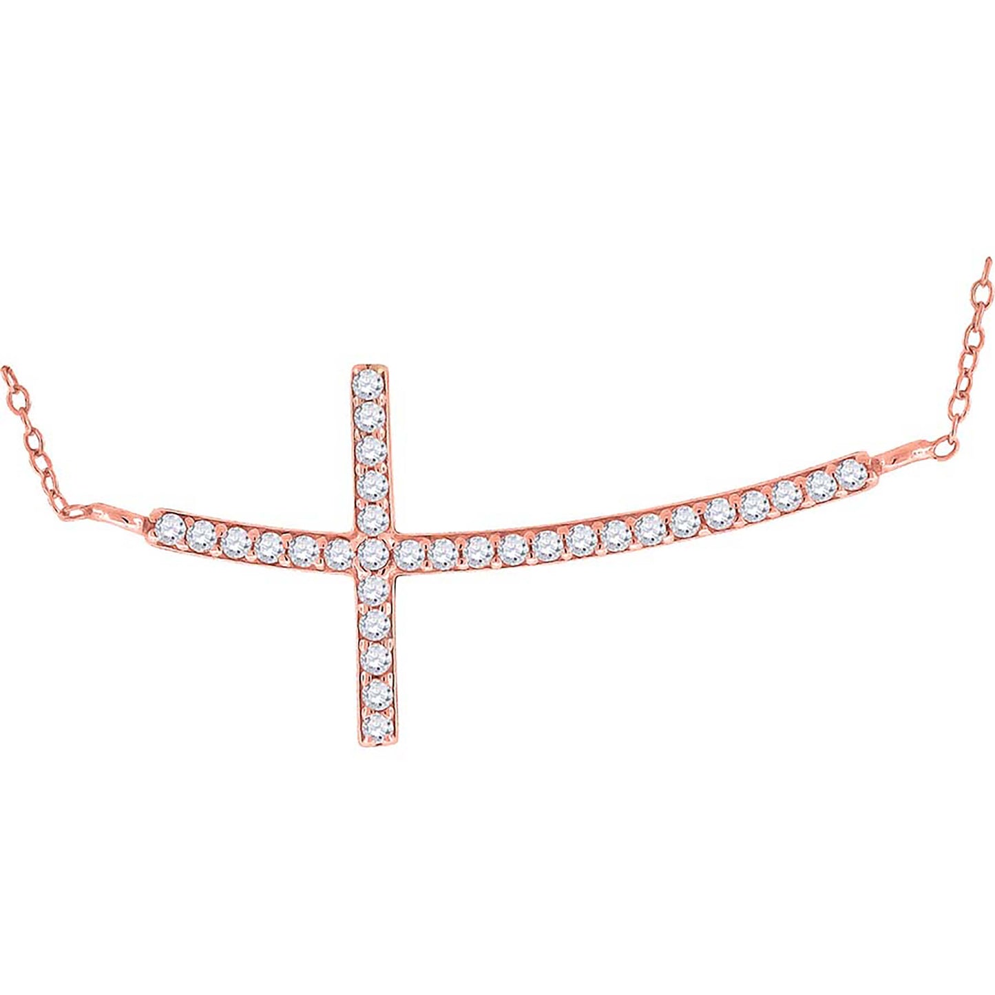 925 Silver Necklace-Rose-B