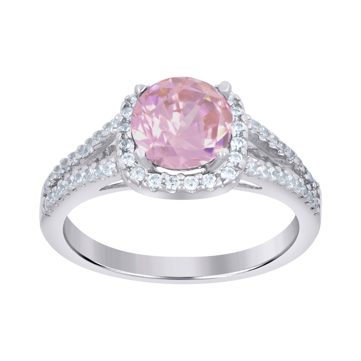 925 Sterling Silver Cz Ring Sz6